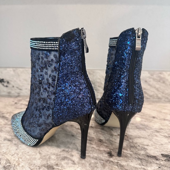 Thin High Heels Boots Women Zip Pointed Toe size 8 - Picture 6 of 11